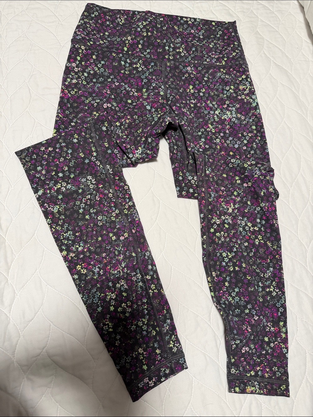 lululemon athletica Purple Multi Floral Leggings